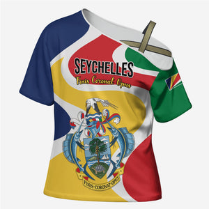 Personalized Seychelles Cross Shoulder Shirt Finis Coronat Opus