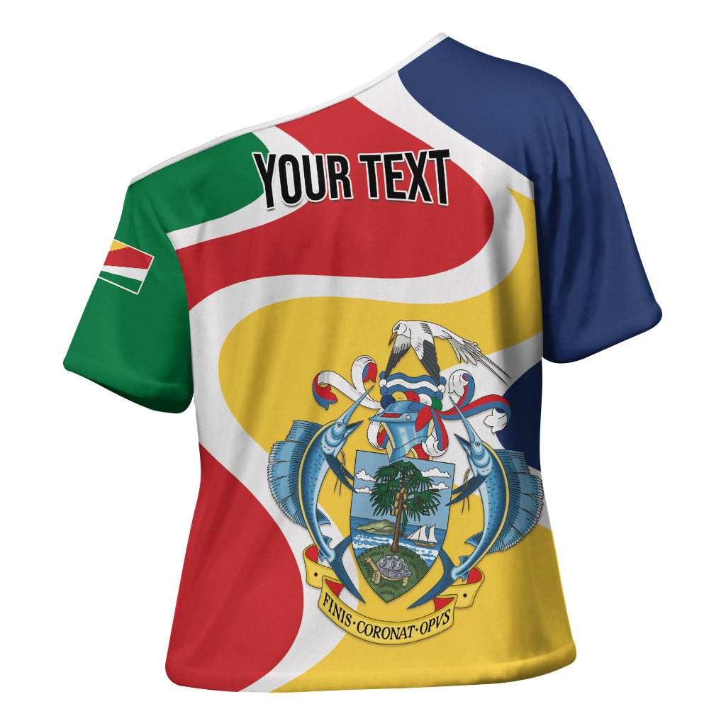 Personalized Seychelles Cross Shoulder Shirt Finis Coronat Opus