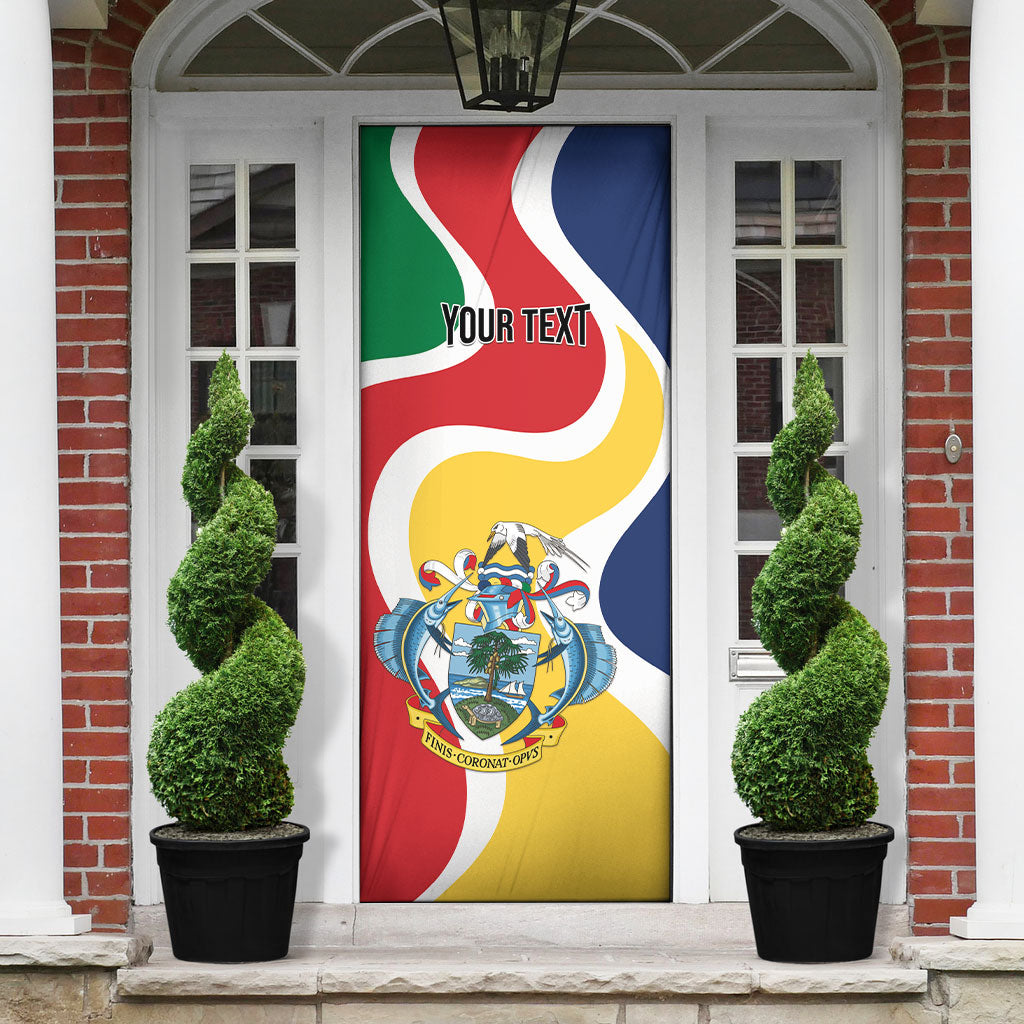 Personalized Seychelles Door Cover Finis Coronat Opus
