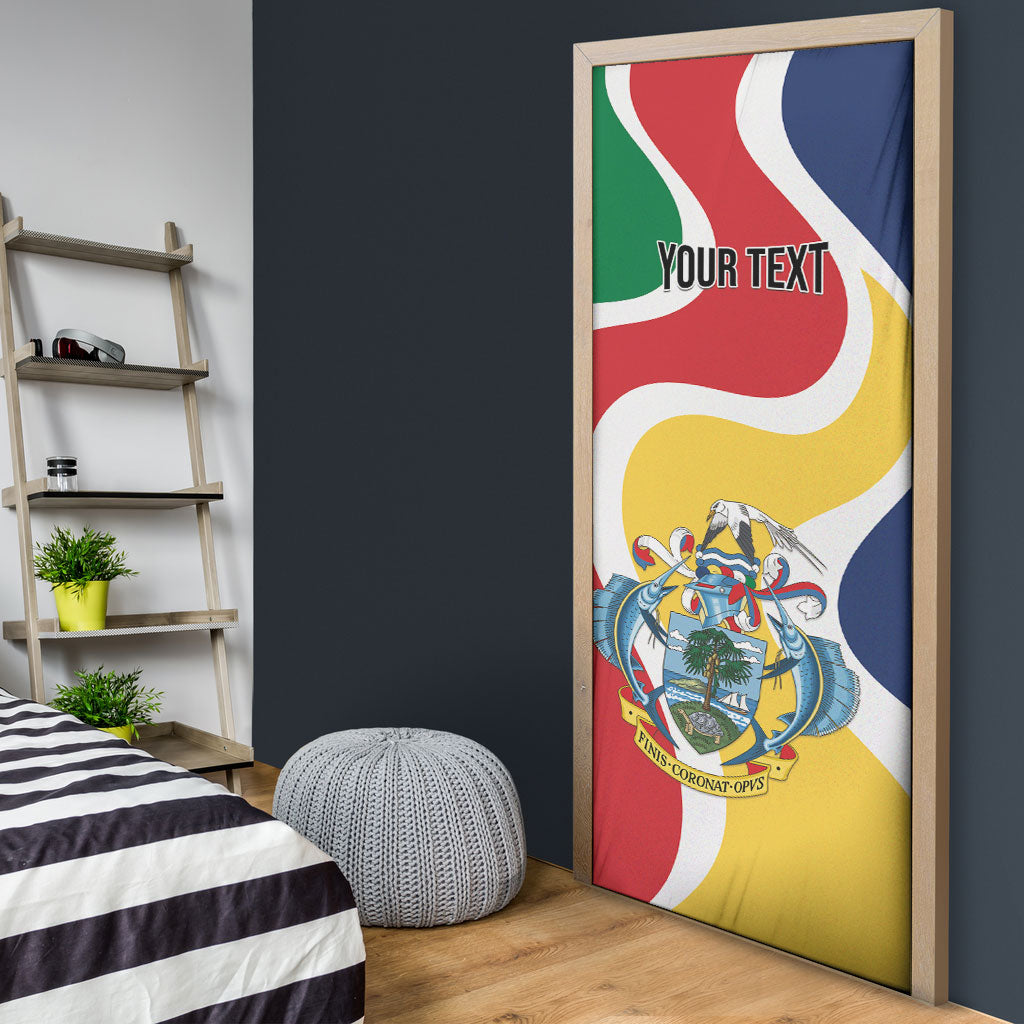 Personalized Seychelles Door Cover Finis Coronat Opus