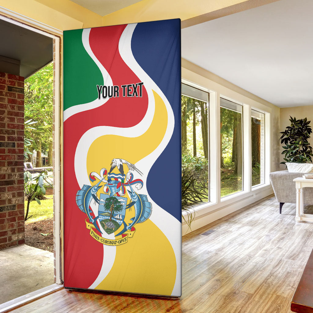 Personalized Seychelles Door Cover Finis Coronat Opus