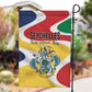 Seychelles Garden Flag Finis Coronat Opus