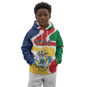 Personalized Seychelles Kid Hoodie Finis Coronat Opus