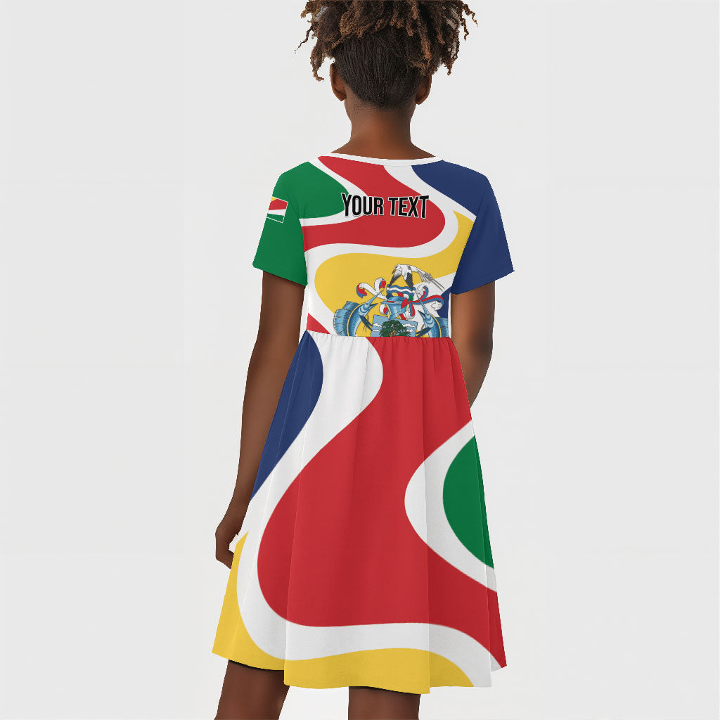 Personalized Seychelles Kid Short Sleeve Dress Finis Coronat Opus