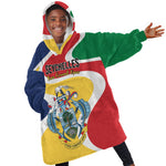 Personalized Seychelles Kid Wearable Blanket Hoodie Finis Coronat Opus