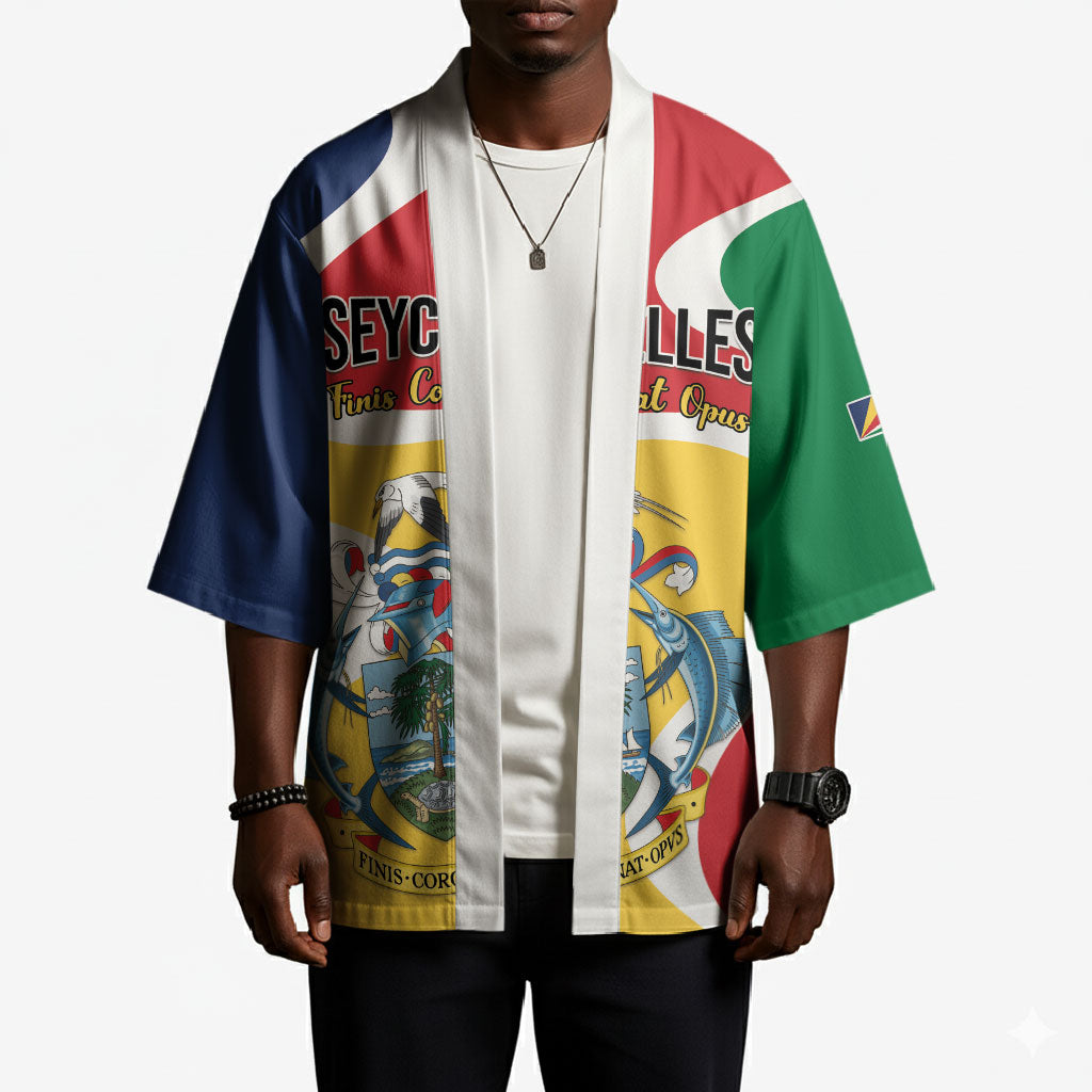 Personalized Seychelles Kimono Finis Coronat Opus