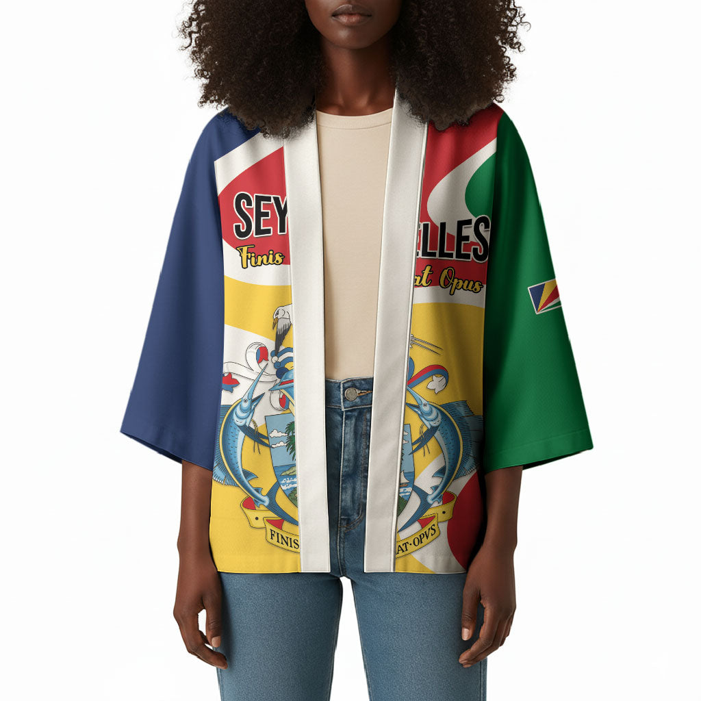Personalized Seychelles Kimono Finis Coronat Opus
