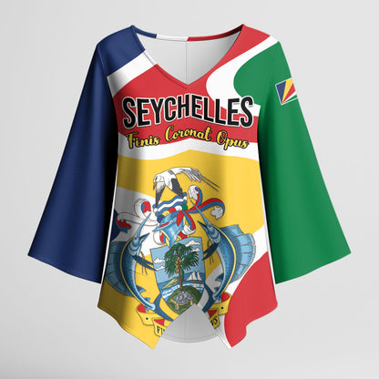 Personalized Seychelles Kimono Sleeve Blouse Finis Coronat Opus