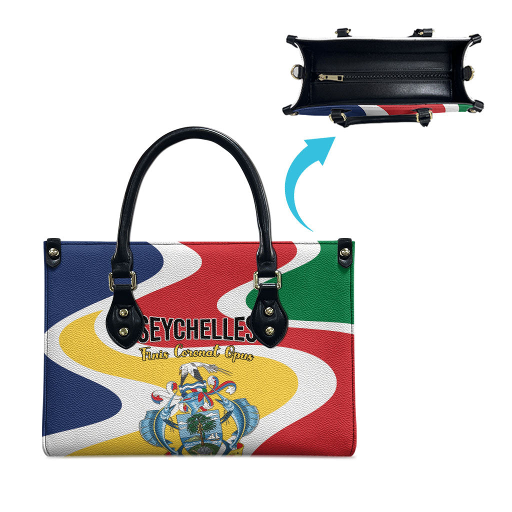 Seychelles Leather Bag Finis Coronat Opus