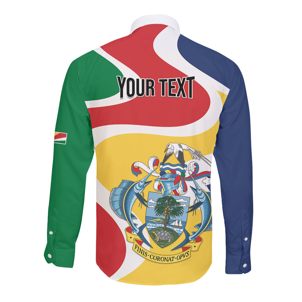 Personalized Seychelles Long Sleeve Button Shirt Finis Coronat Opus