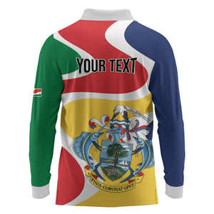Personalized Seychelles Long Sleeve Polo Shirt Finis Coronat Opus