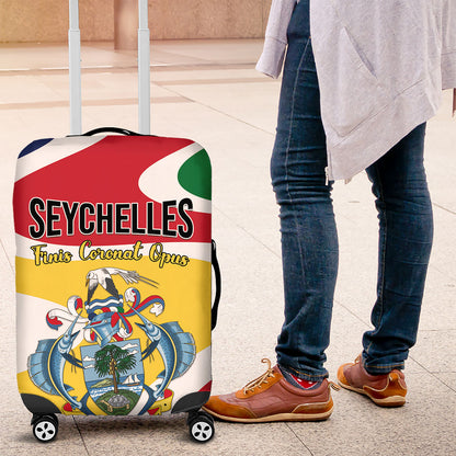Seychelles Luggage Cover Finis Coronat Opus