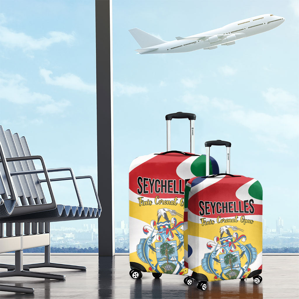 Seychelles Luggage Cover Finis Coronat Opus
