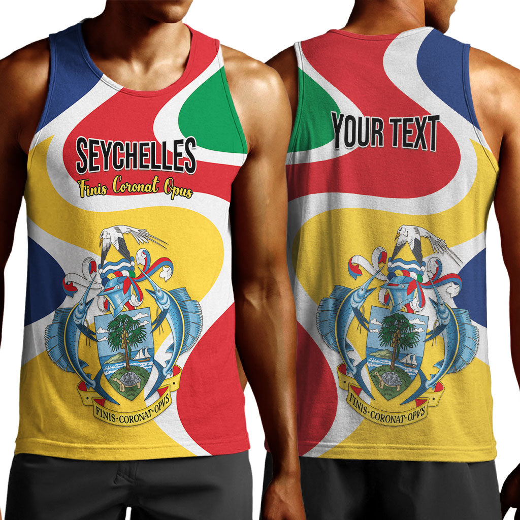 Personalized Seychelles Men Tank Top Finis Coronat Opus