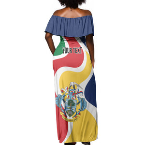 Personalized Seychelles Off Shoulder Maxi Dress Finis Coronat Opus