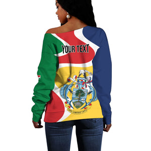 Personalized Seychelles Off Shoulder Sweater Finis Coronat Opus