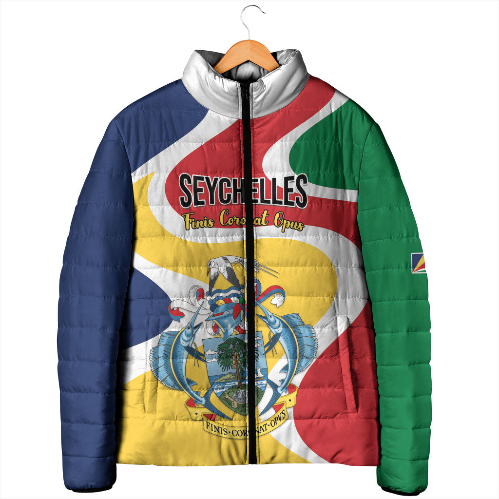 Personalized Seychelles Padded Jacket Finis Coronat Opus
