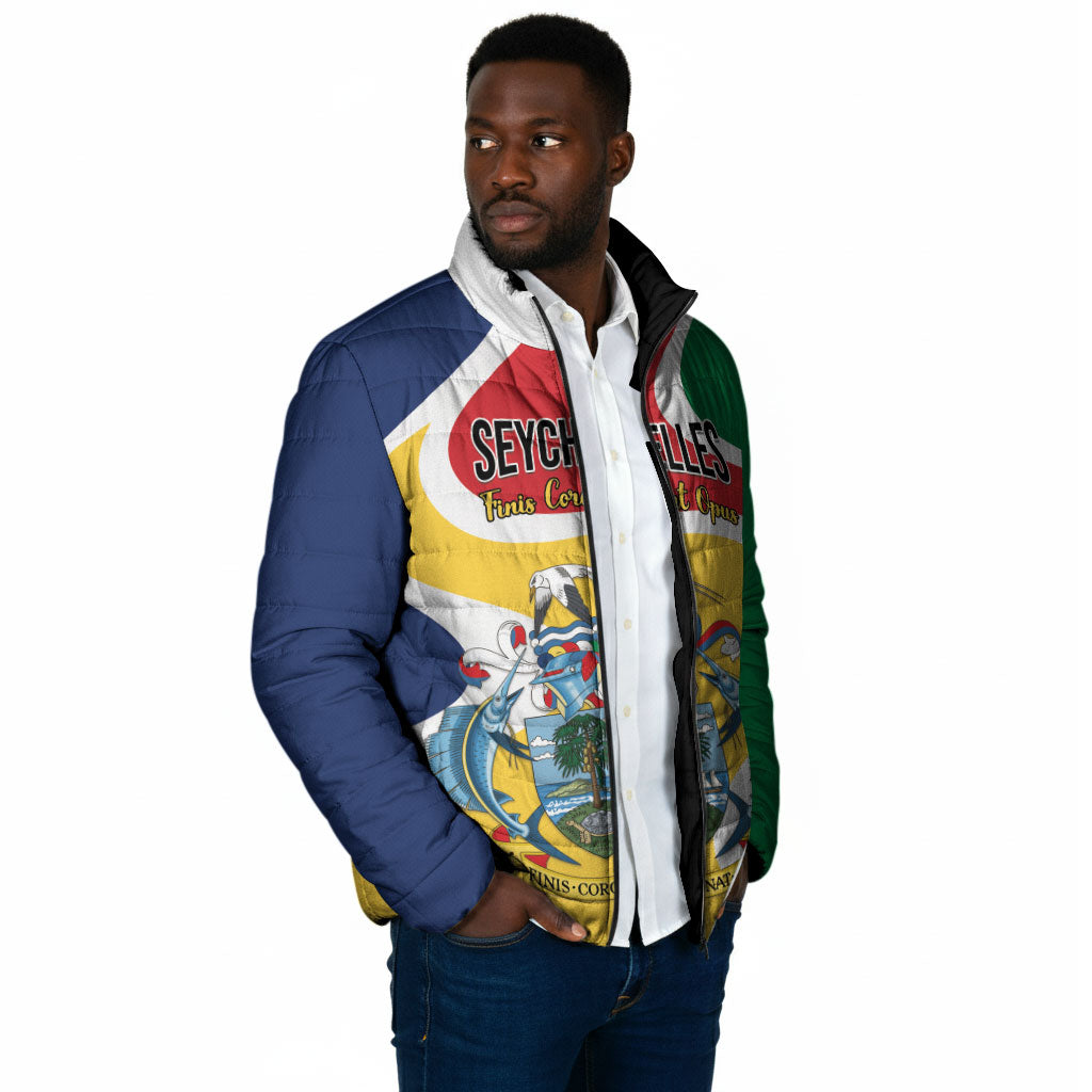 Personalized Seychelles Padded Jacket Finis Coronat Opus