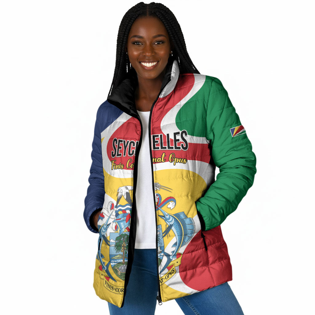 Personalized Seychelles Padded Jacket Finis Coronat Opus