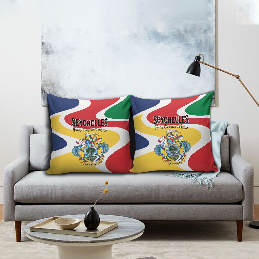 Seychelles Pillow Cover Finis Coronat Opus