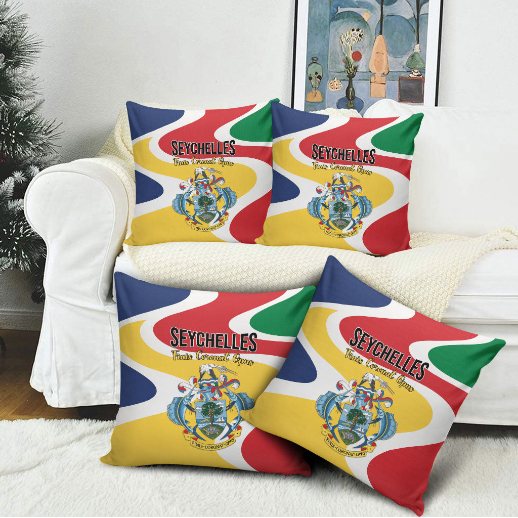 Seychelles Pillow Cover Finis Coronat Opus