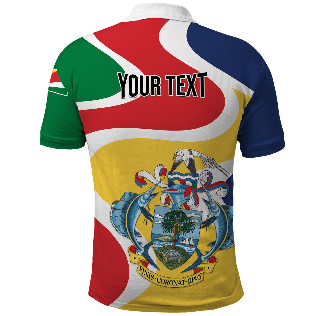 Personalized Seychelles Polo Shirt Finis Coronat Opus
