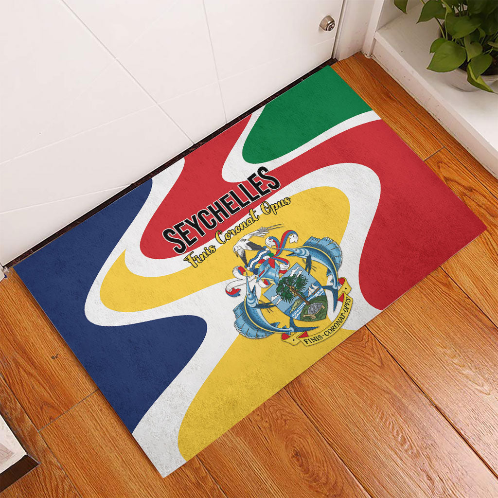 Seychelles Rubber Doormat Finis Coronat Opus
