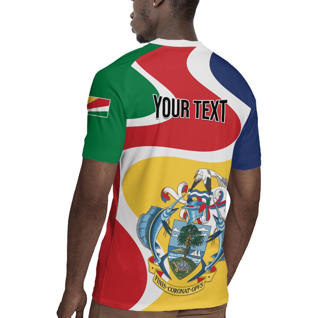 Personalized Seychelles Rugby Jersey Finis Coronat Opus