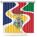 Seychelles Shower Curtain Finis Coronat Opus