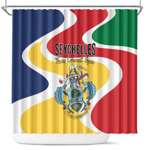 Seychelles Shower Curtain Finis Coronat Opus