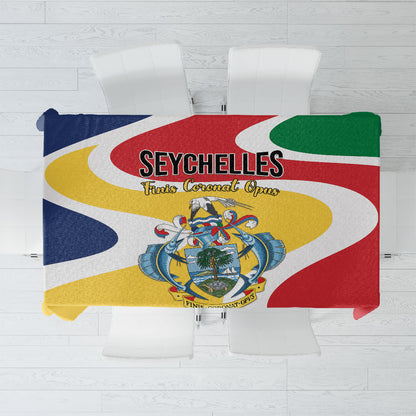 Seychelles Tablecloth Finis Coronat Opus