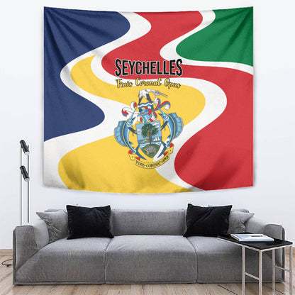 Seychelles Tapestry Finis Coronat Opus