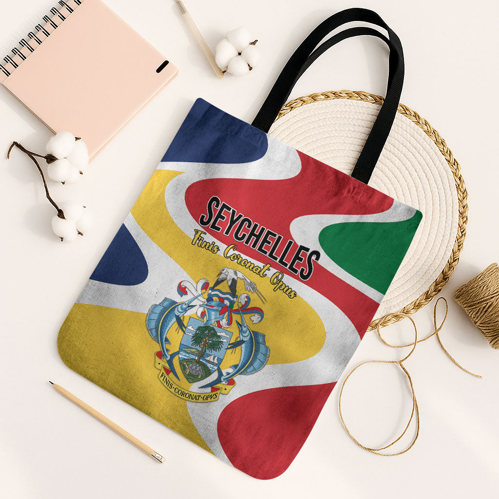 Seychelles Tote Bag Finis Coronat Opus