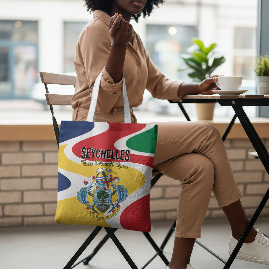 Seychelles Tote Bag Finis Coronat Opus