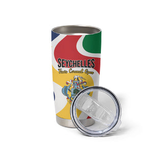Personalized Seychelles Tumbler Cup Finis Coronat Opus
