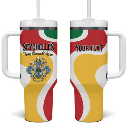 Personalized Seychelles Tumbler With Handle Finis Coronat Opus