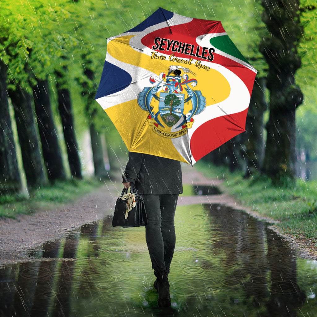 Seychelles Umbrella Finis Coronat Opus