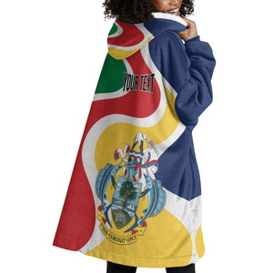 Personalized Seychelles Wearable Blanket Hoodie Finis Coronat Opus