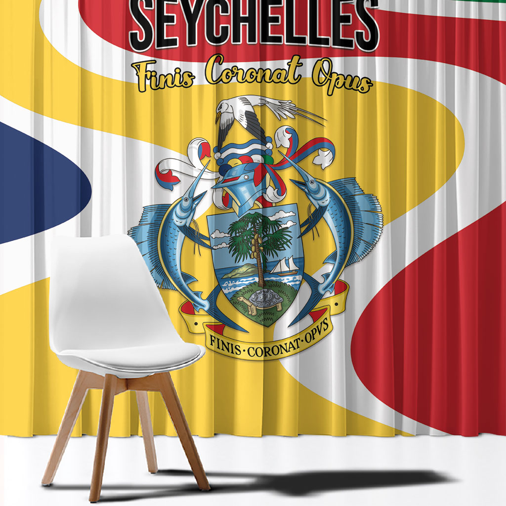 Seychelles Window Curtain Finis Coronat Opus