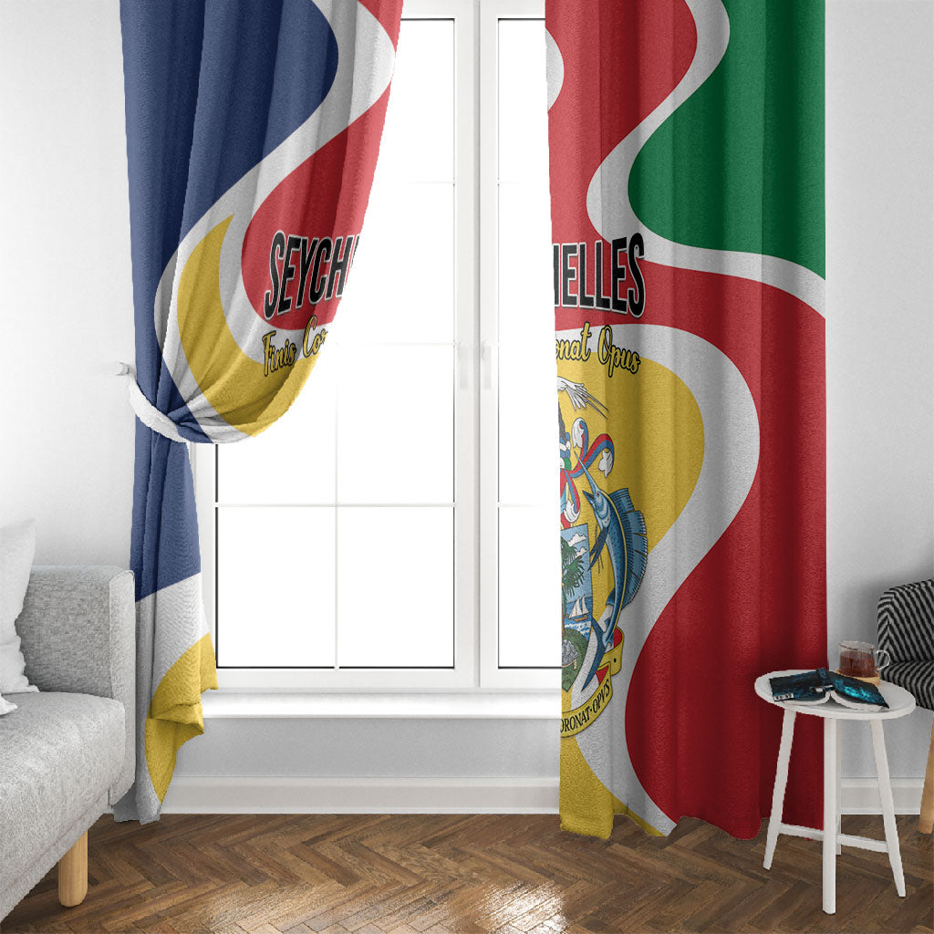 Seychelles Window Curtain Finis Coronat Opus