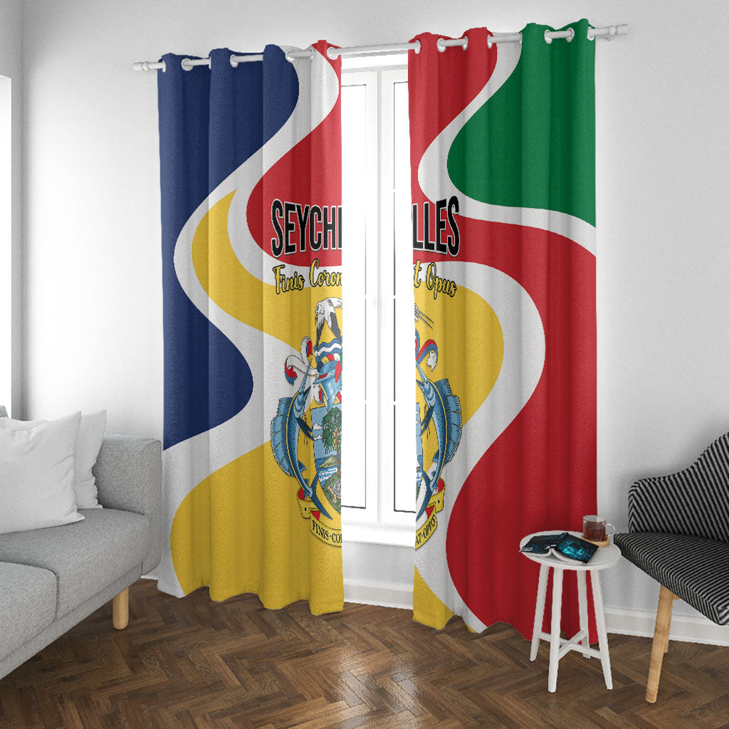 Seychelles Window Curtain Finis Coronat Opus