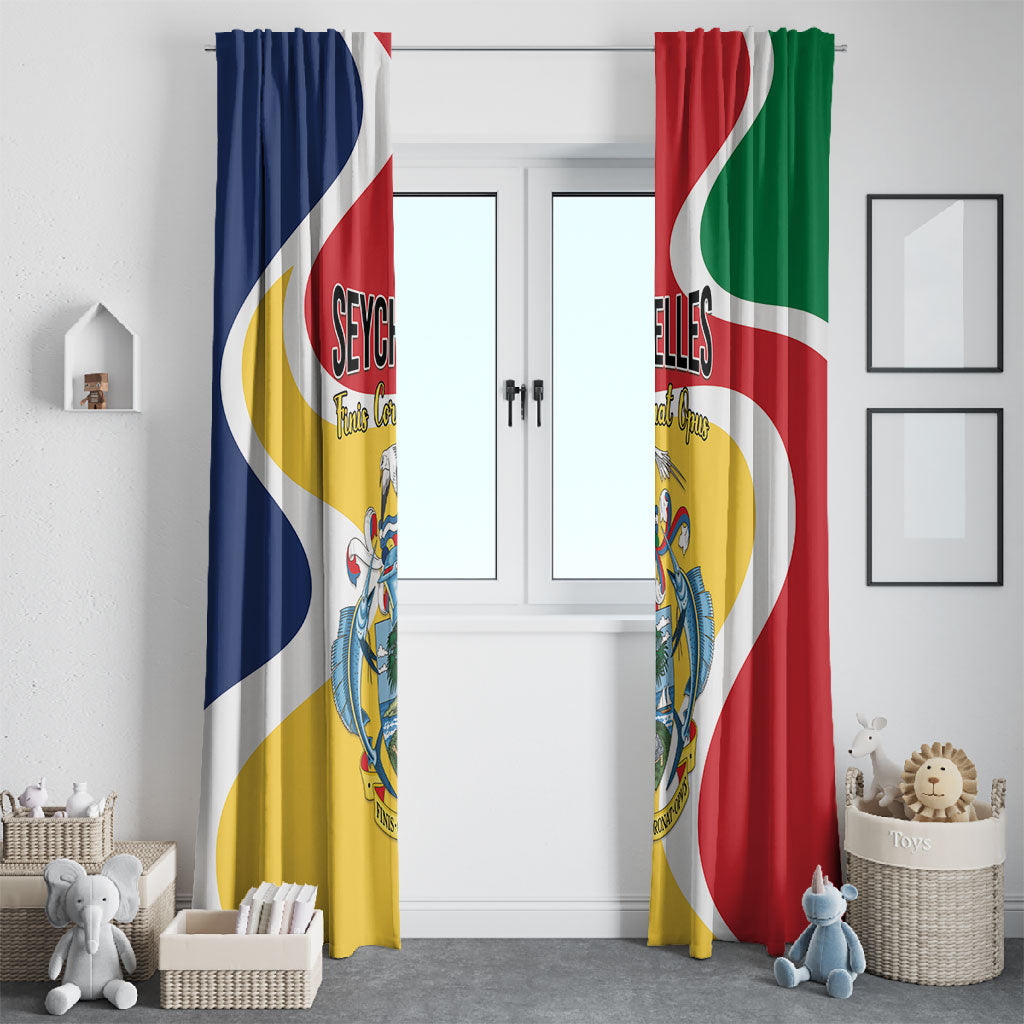Seychelles Window Curtain Finis Coronat Opus