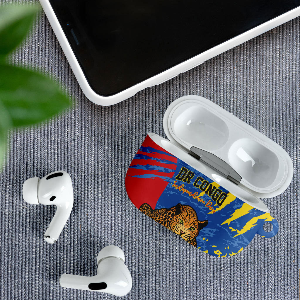 DR Congo Independence Day AirPods Case Congo-Kinshasa Leopard