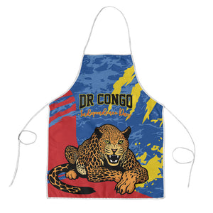 DR Congo Independence Day Apron Congo-Kinshasa Leopard