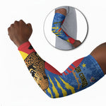 Personalized DR Congo Independence Day Arm Sleeves Congo-Kinshasa Leopard