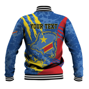 Personalized DR Congo Independence Day Baseball Jacket Congo-Kinshasa Leopard