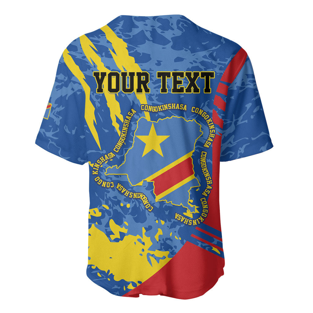 Personalized DR Congo Independence Day Baseball Jersey Congo-Kinshasa Leopard