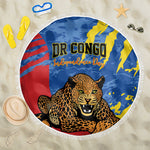 DR Congo Independence Day Beach Blanket Congo-Kinshasa Leopard