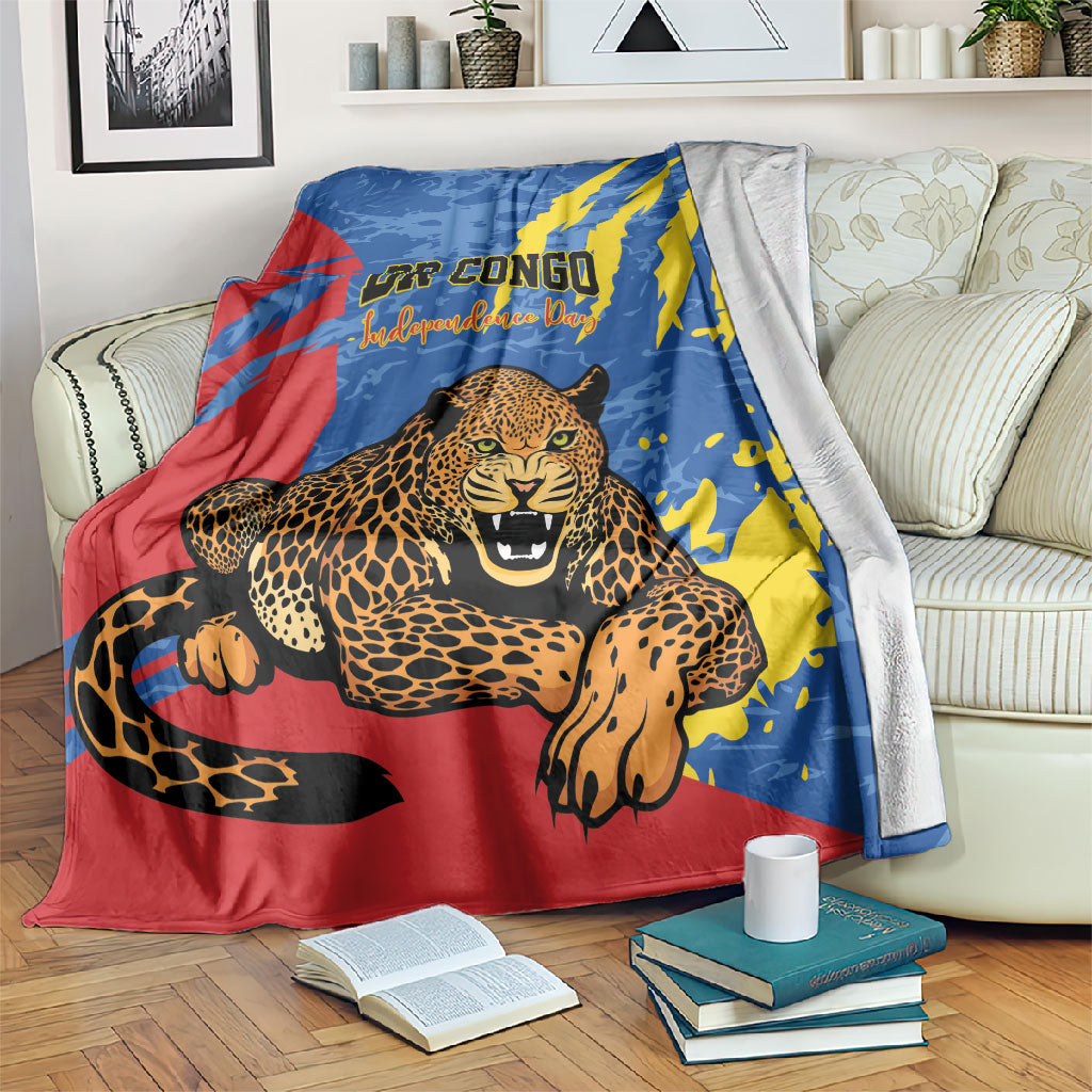 DR Congo Independence Day Blanket Congo-Kinshasa Leopard