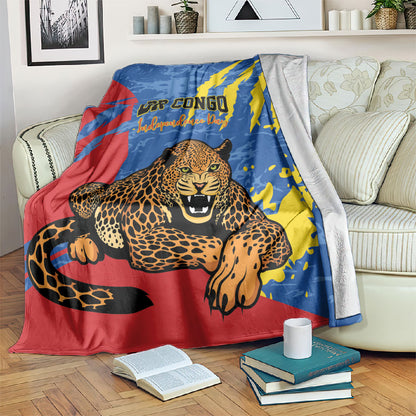 DR Congo Independence Day Blanket Congo-Kinshasa Leopard